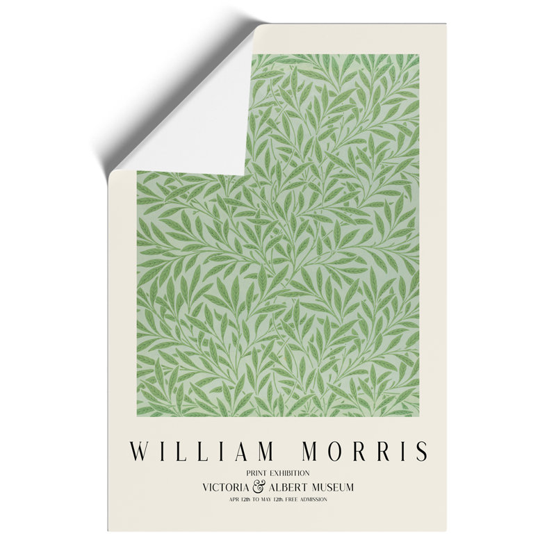 Willow Pattern Print by William Morris - Frameless Print, 30cm H x 21cm W x 0.1cm D