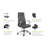 HON Cofi Executive High Back Office Chair, Weight-Activated Tilt, Polished Aluminum Base, Nimbus-85645183