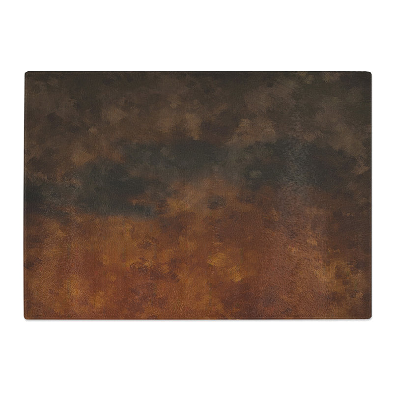Tempered Glass Clouds on Fire Chopping Board, 28.5 cm x 39 cm