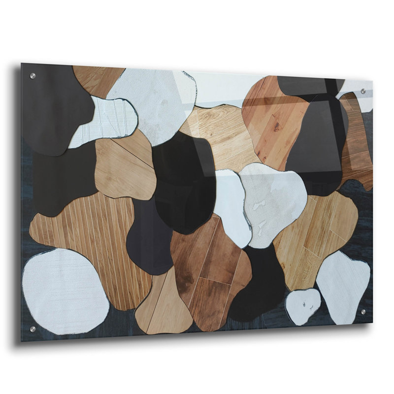 Art mural en verre Epic Art «Chocolate Marshmallow Walnuts 2» par Coco Good, H 24 po x l 36 po x P 0,2 po