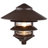 Arjon 1 Light - 8.6'' Height Pathway Light - Three Louver - Large Hood-25409239
