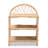 Redell Modern Bohemian Rattan 3-Tier Display Shelf