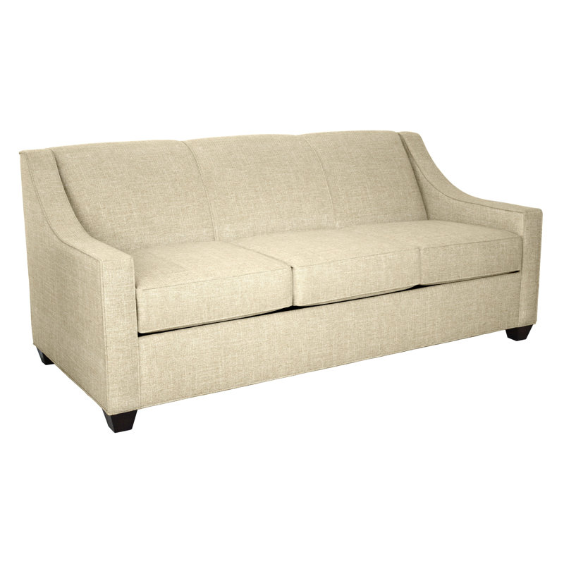 Phillips Square Arm Sofa with Reversible Cushions, Archetype Hemp, 34.5" H x 76" W x 36" D, Cafelle