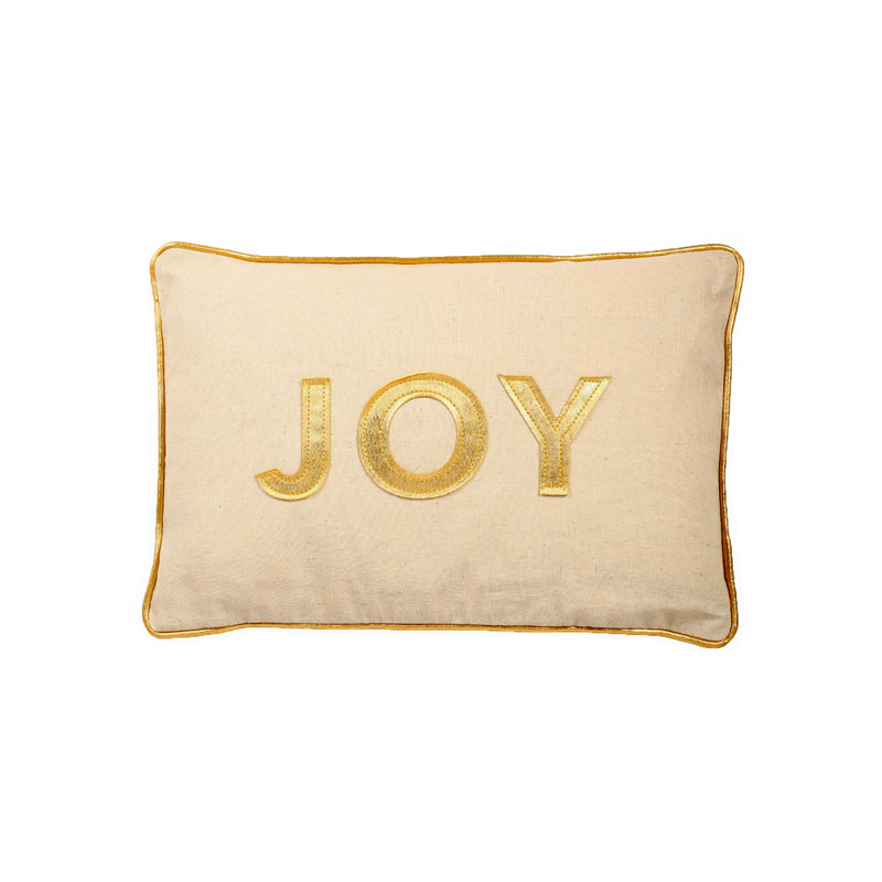 Patchwork Throw Pillow, Gold, Down