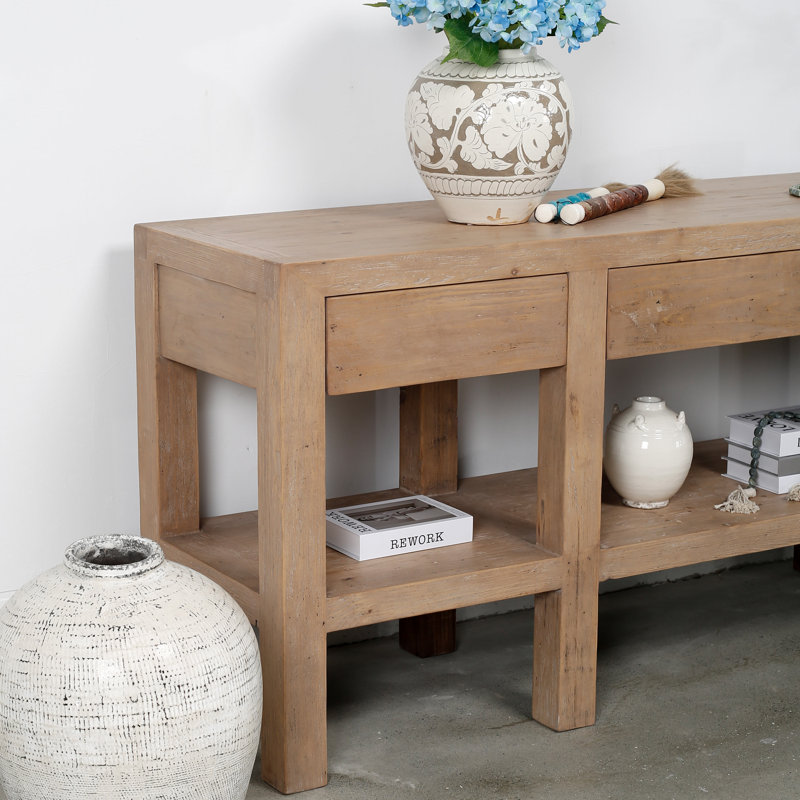 Capri 81.5'' Solid Wood Console Table
