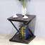 Table d'appoint carrée 18,5 po Modern Brown-1197776133