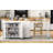74.8" Kitchen Island With Extendable Dining Table, Kitchen Storage Cart With 3 Drawers, Power Outlet, Rolling Kitchen Island On Wheels With Spice Rack And 2 Door Cabinet-1987104027