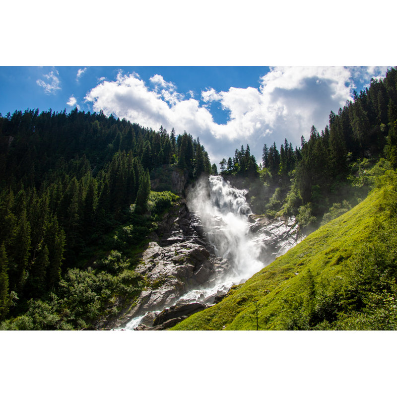 Waterfalls In Austria by JimmyR - Wrapped Canvas Print, 30cm H x 46cm W
