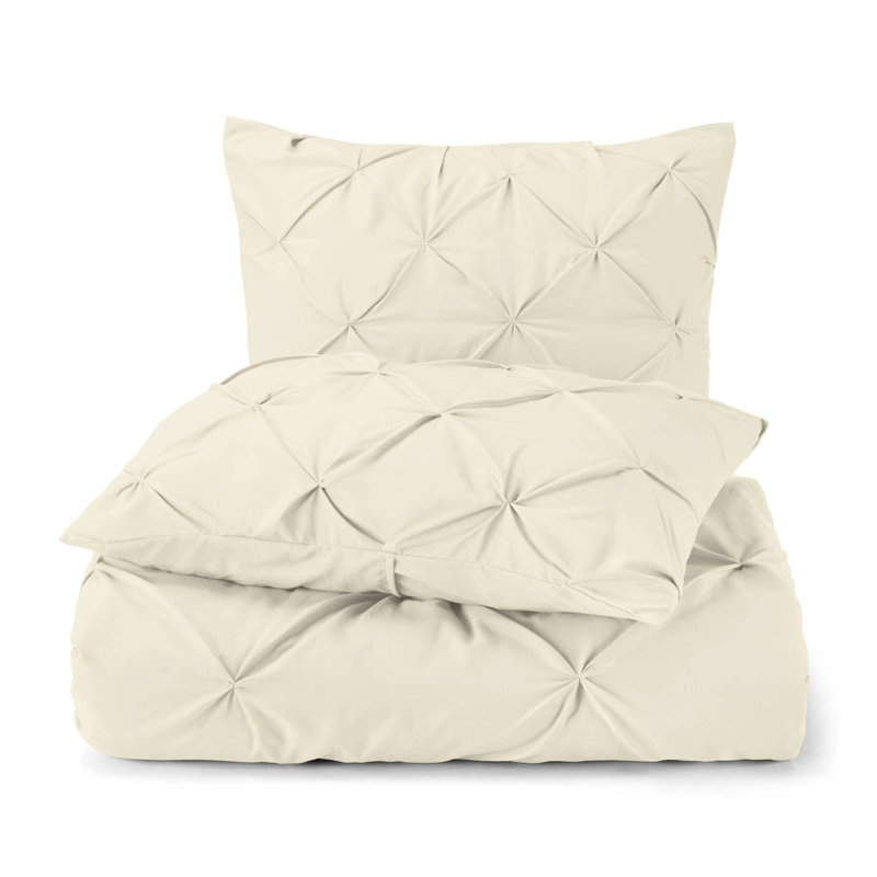 Ensemble de housse de couette en coton 300 Tc 8 attaches internes Fair Trade, Bleu clair