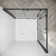 34"D x 34"W x 72"H Framed Square Shower Enclosure with 1/4"Tempered Glass Corner Shower Enclosure