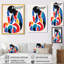 The Thinker Retro Minimal - Abstract Collages, art mural-915492213-915492211