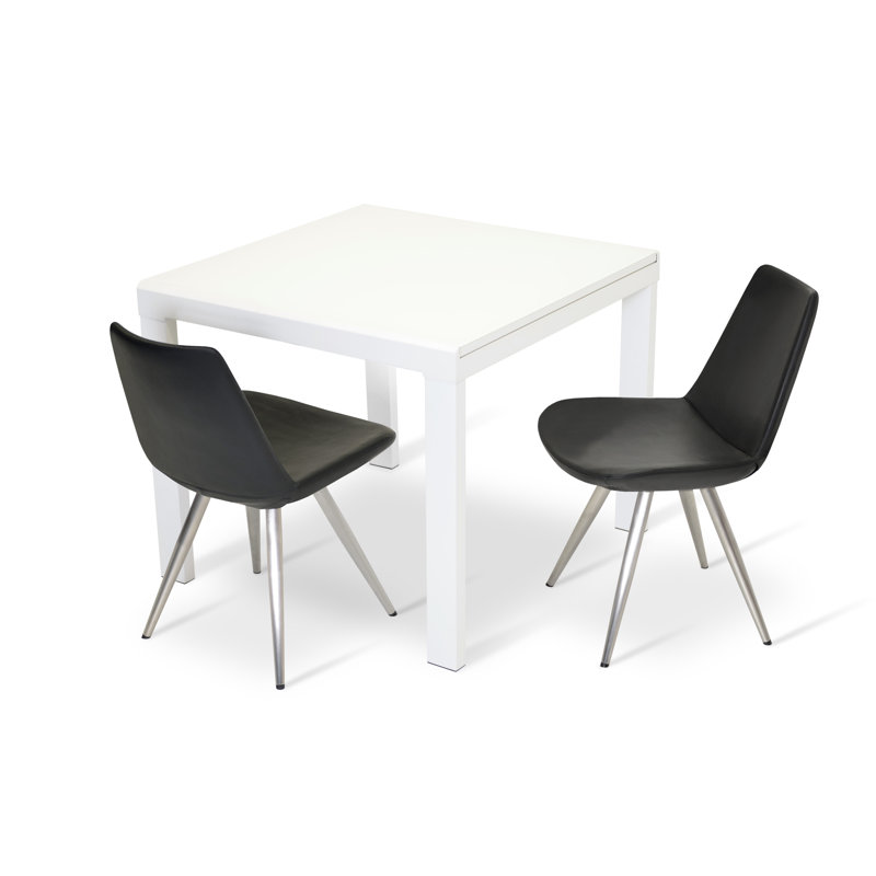 Eiffel 19.5" Wide Side Chair, Stainless Steel