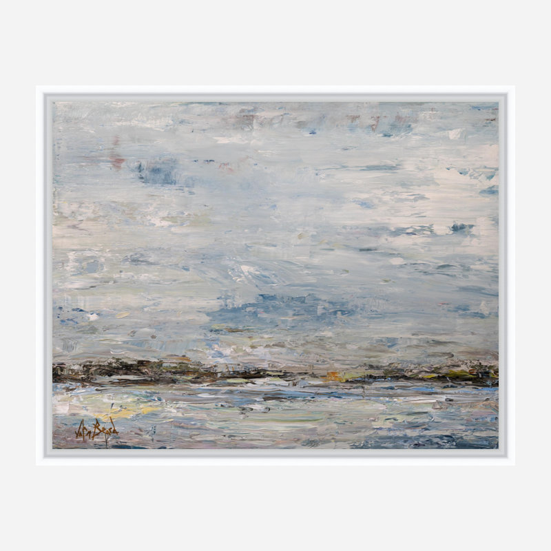 Salty Air By John Beard - Gallery Wrapped Canvas Print, 22'' H x 26'' W x 2" D, White Floater Framed