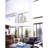 20'' Modern LED Chandelier with Chrome Finish For Foyer, Dining Room, Living Room – Integrated LED – Adjustable Height