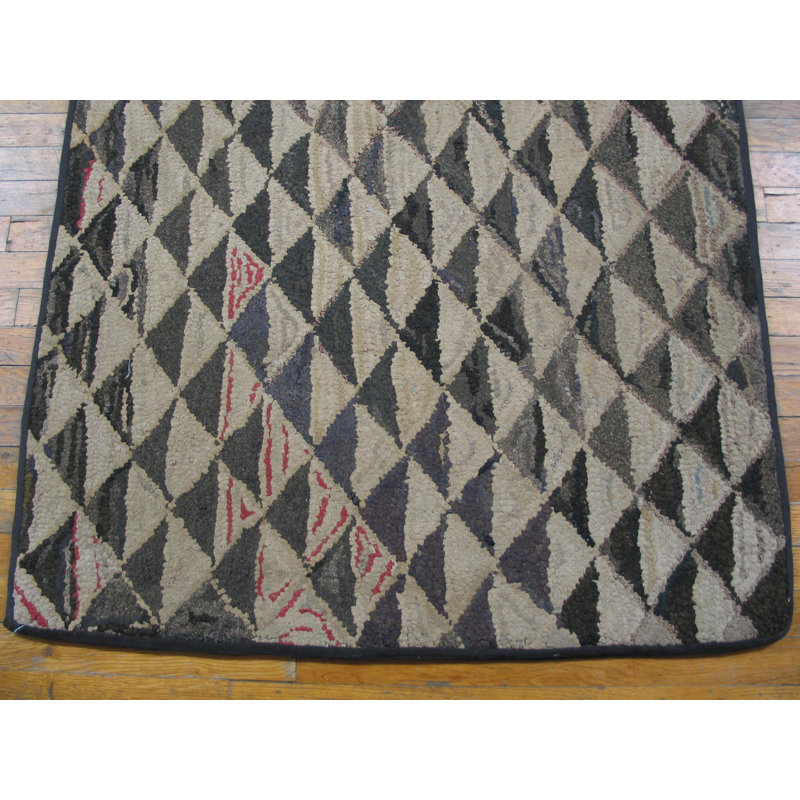 Tapis gris anthracite et crème