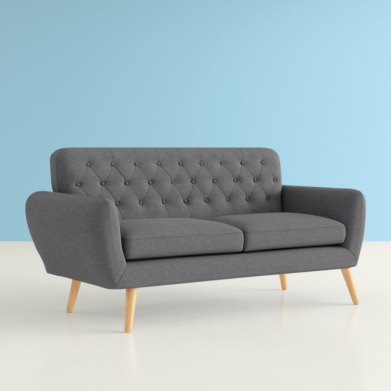 Danjou Upholstered 67.25'' Sofa, Gray