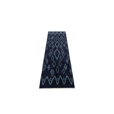 Runner Kalmanovitz Navy Blue Rug