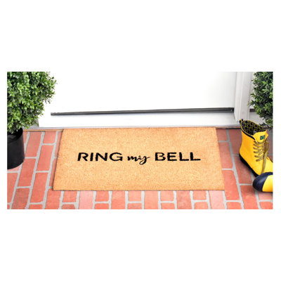 Bague my bell 29 po x 17 po tapis de porte extérieur antidérapant Cogdell