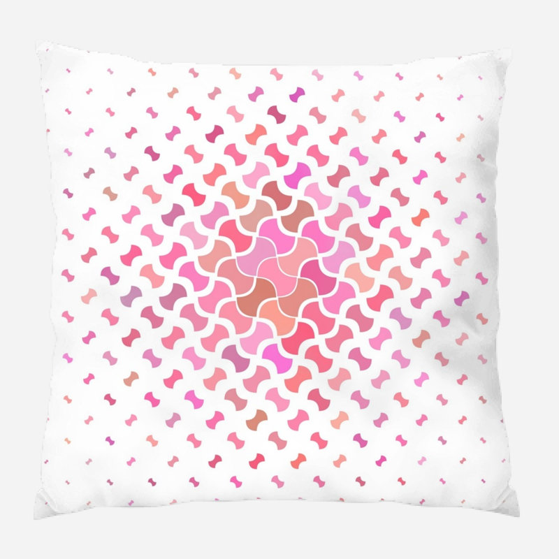 Coussin décoratif géométrique sur fond