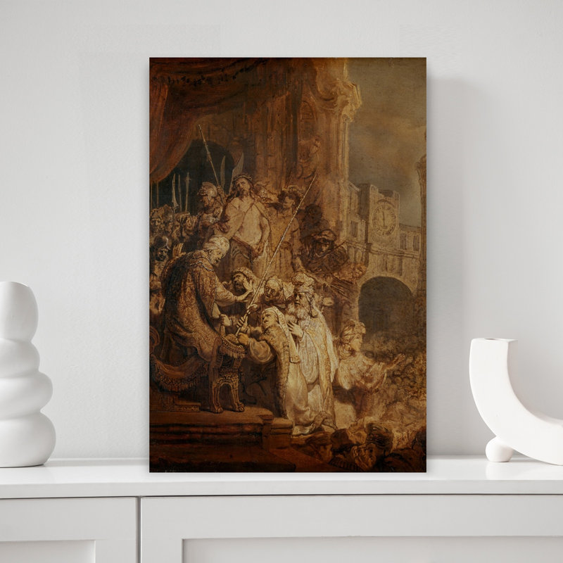 Ecce Homo, 1634 - Affiche murale abstraite contemporaine représentant un cheval, H 18 po x l 12 po