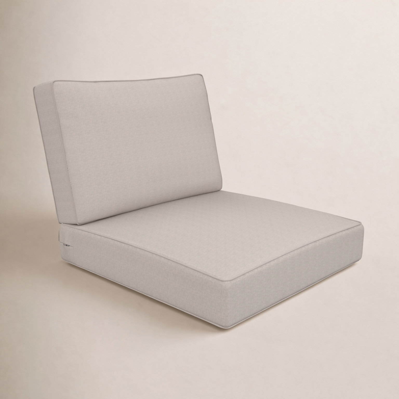 26" Sunbrella® Seat and Back Cushion, Sunbrella® Cast Silver, 24" W x 24" D