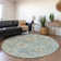 Premium Machine Washable Alliah AMF95 Peacock Rug