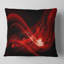 Coussin à imprimé abstrait rouge foncé-29350561-29350564