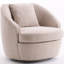 Chaises d'appoint larges rembourrées en polyester avec coussin lombaire-1693795226