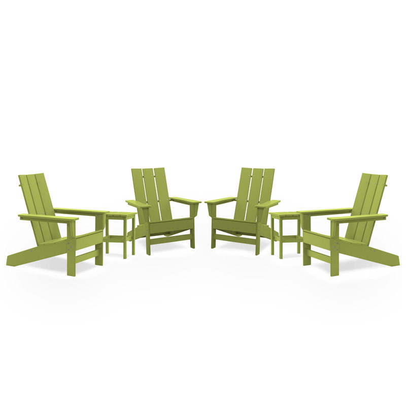 Ensemble de conversation à chaises multiples 6 pièces Ratcliff, Vert lime