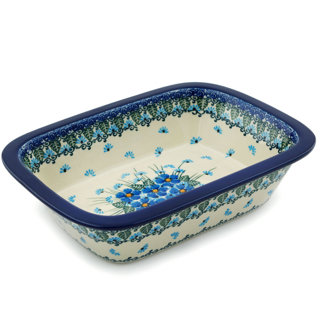 The Holiday Aisle Rowen 1.1 Qt. Stoneware Rectangular Pottery Baker The Holiday Aisle®