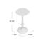 Zora Distressed Iron Pedestal Side Table-838592024