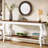 70.9" Vintage French Console Table - Extra Long Sofa Table Behind Couch W/ 2 Shelves