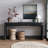 Rustic Solid Wood Veneer Console Table With Sled Base For Entryway, Hallway, Or Behind Sofa.-508701898