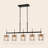 5-Light Gold Kitchen Island Pendant