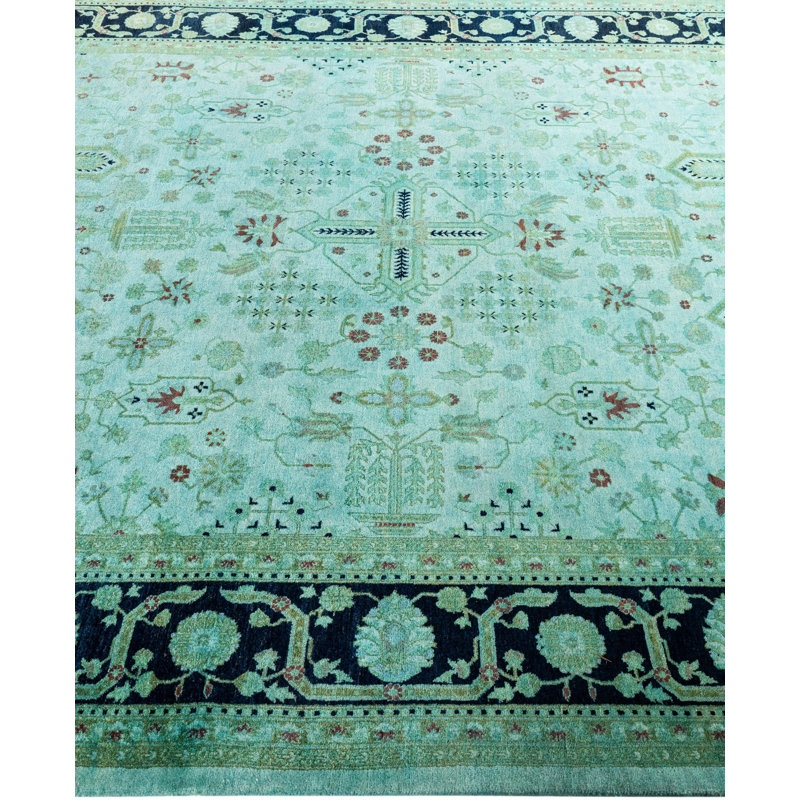 Overdyed One-of-a-Kind 6' 1" X 8' 10" Hand Knotted Area Rug