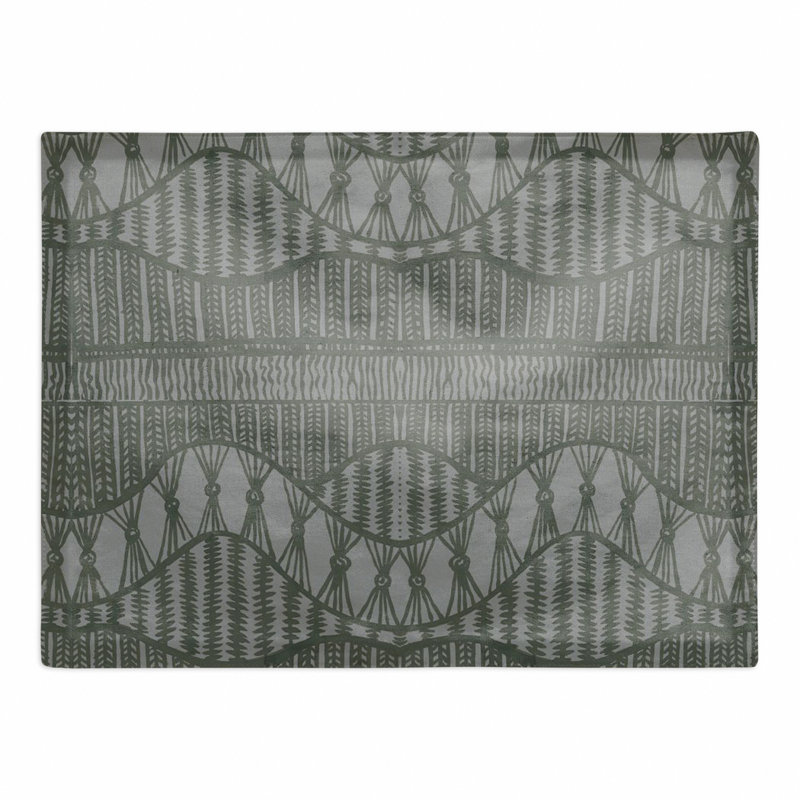 Napperon en coton, Gris anthracite