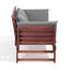 Zelda Solid Wood Eucalyptus Outdoor Bench
