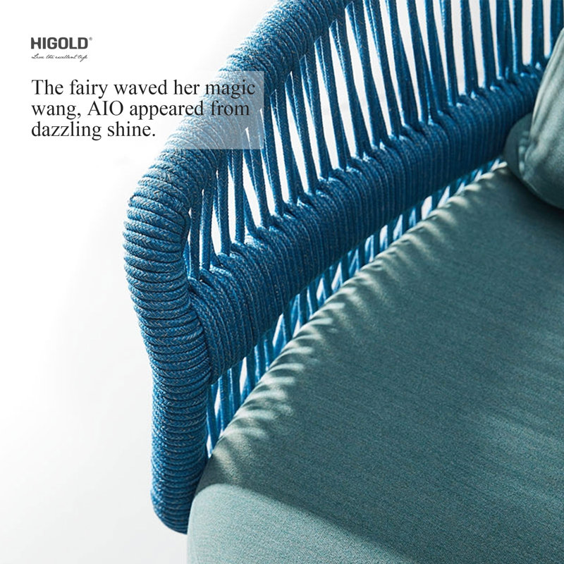 Aio Outdoor 6 - Piece Conversation Set, Blue, Teal