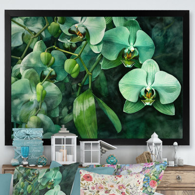 «Fantasy Green Orchid Dreamscapes I» sur toile