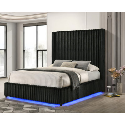 Lit Melani noir très grand