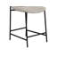 Tabouret de bar rembourré avec structure en bois et base en métal Orion-106755642-106755639