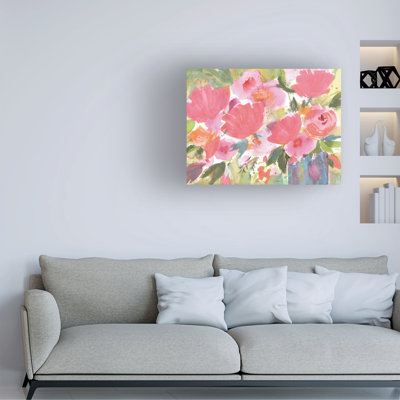 Bolog Sheila Golden Pink Celebration Bouquet Canvas Art