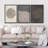 Pastel Gray Wood Tree Ring Neutral Minimalist Pictures Framed Canvas 3 Pieces Set Print Wall Art-90847685-90847687