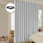 Room Divider Curtain Sets With Bendable Ceiling Track, 95% Blackout Total Privacy Ceiling Track Curtains Floor To Curtains Track Kits 8.3 Ft Wide X 7 Ft Tall, Grey, 1 Panel