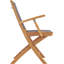 Chaise de patio pliante teck Madisen
