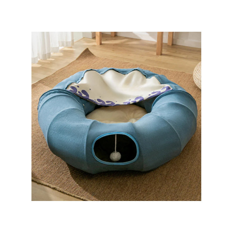 Glenaire Plush Litter Box Enclosure, Blue