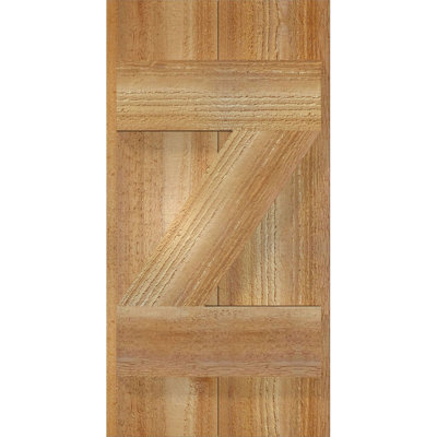 TimberCraft 5 3/8 "planches jointes avec n-lattes avec barre en Z, cèdre rouge de l'Ouest (par paire)