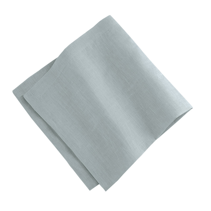 La Classica 4 Piece Linen Napkin Set, Light Blue
