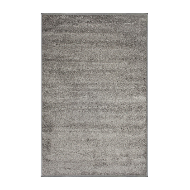 Tapis gris / noir Adells, Rectangle 5 pi x 7 pi