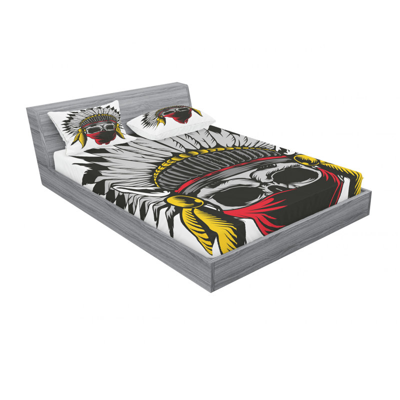 Microfiber Sheet Set, Queen Sheet Set with Fitted Sheet